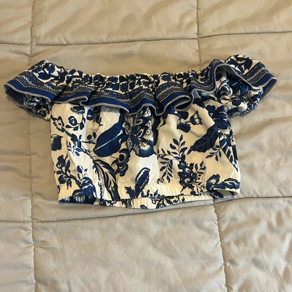 Floral off the shoulder top and ruffle hem skirt - Picture 4 of 4